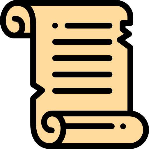 A old scroll with text written on it